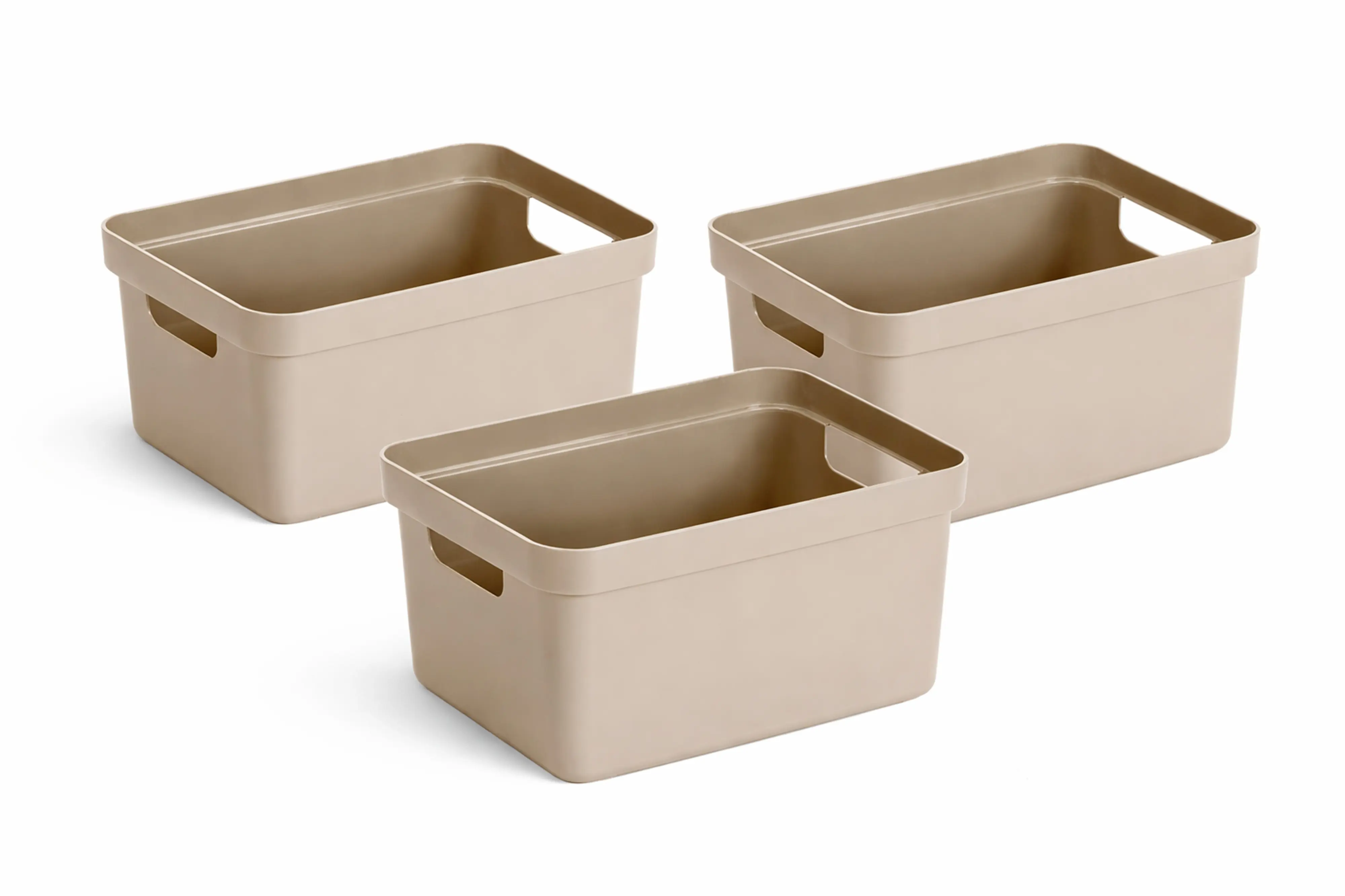 Sunware Aufbewahrungsbox Sigma Home 13L beige 3er Set