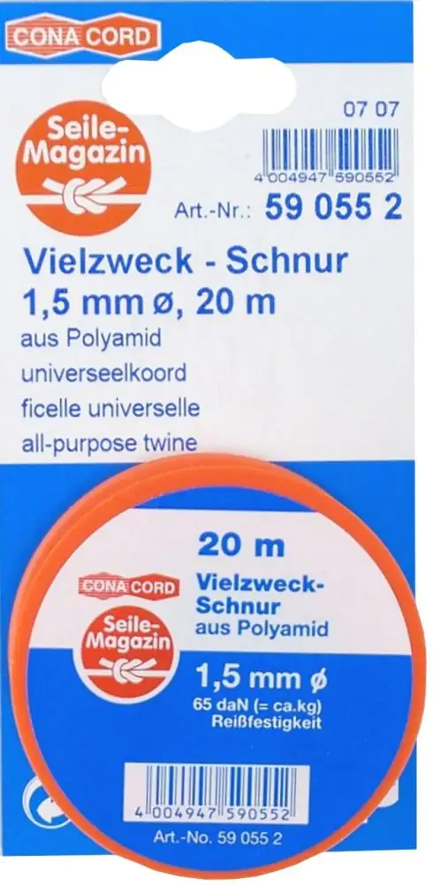 Conacord Vielzweckschnur Ø 1,5 mm x 20 m Conacord Vielzweckschnur Ø 1,5 mm x 20 m