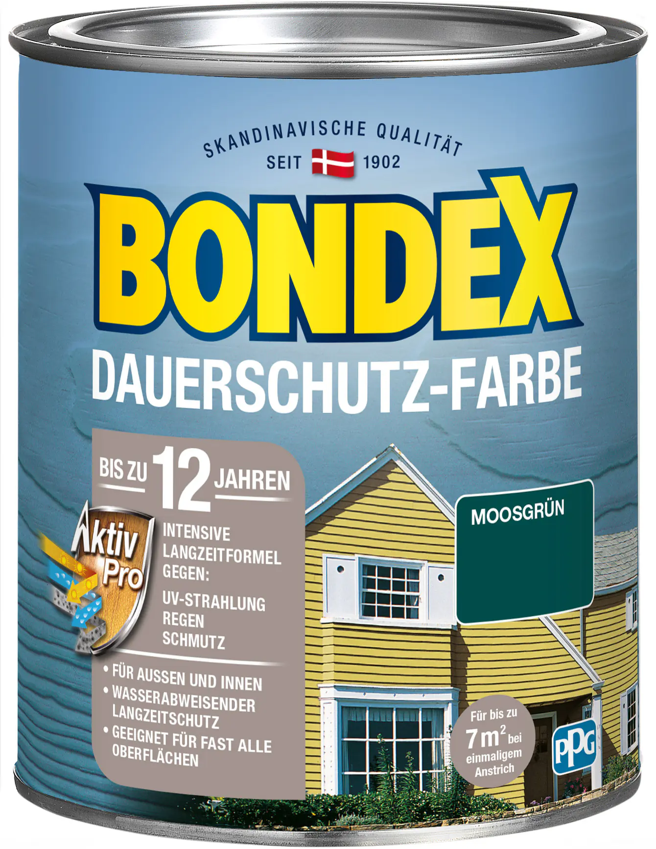 Bondex Dauerschutz-Holzfarbe 750 ml moosgrün