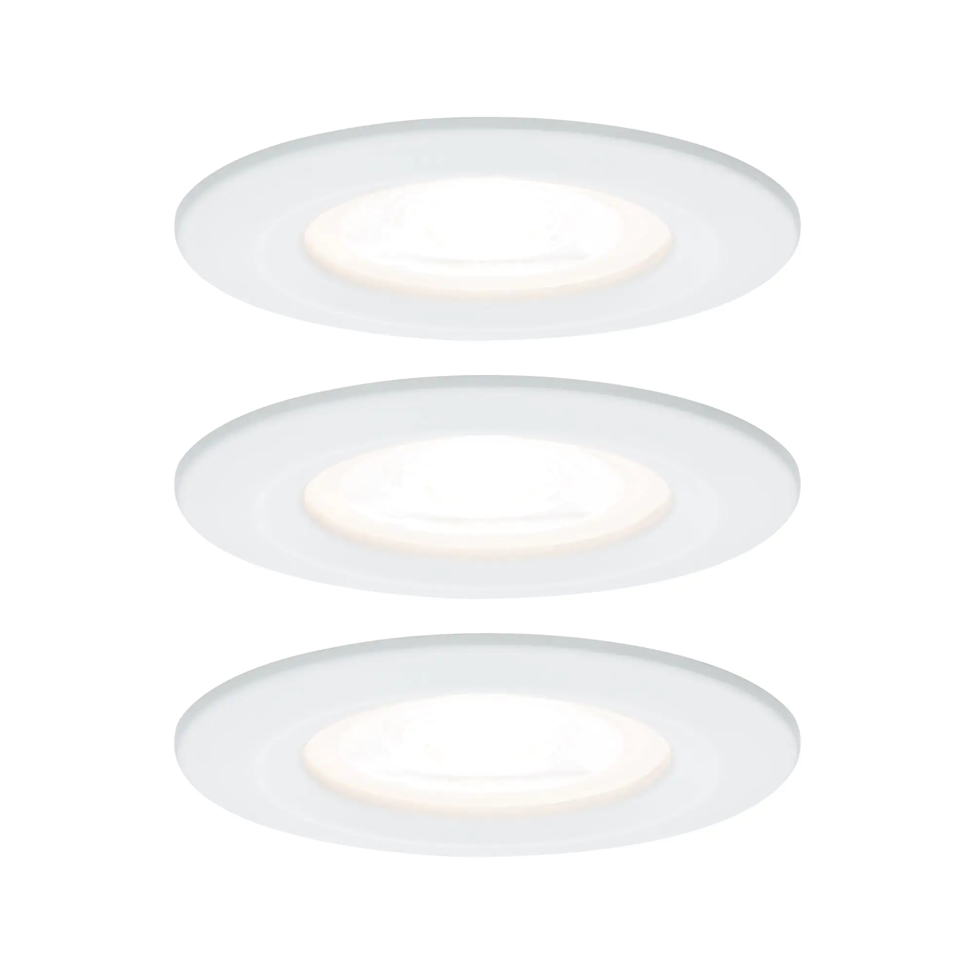 Paulmann LED Einbauleuchte Nova 3er Set weiß Ø 7,8 cm GU10 warmweiß