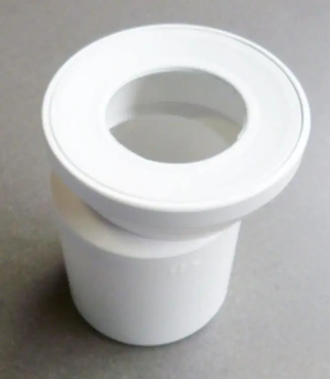 Wisa WC-Anschlußrohr weiß, 15 cm, mit Excentermuffe