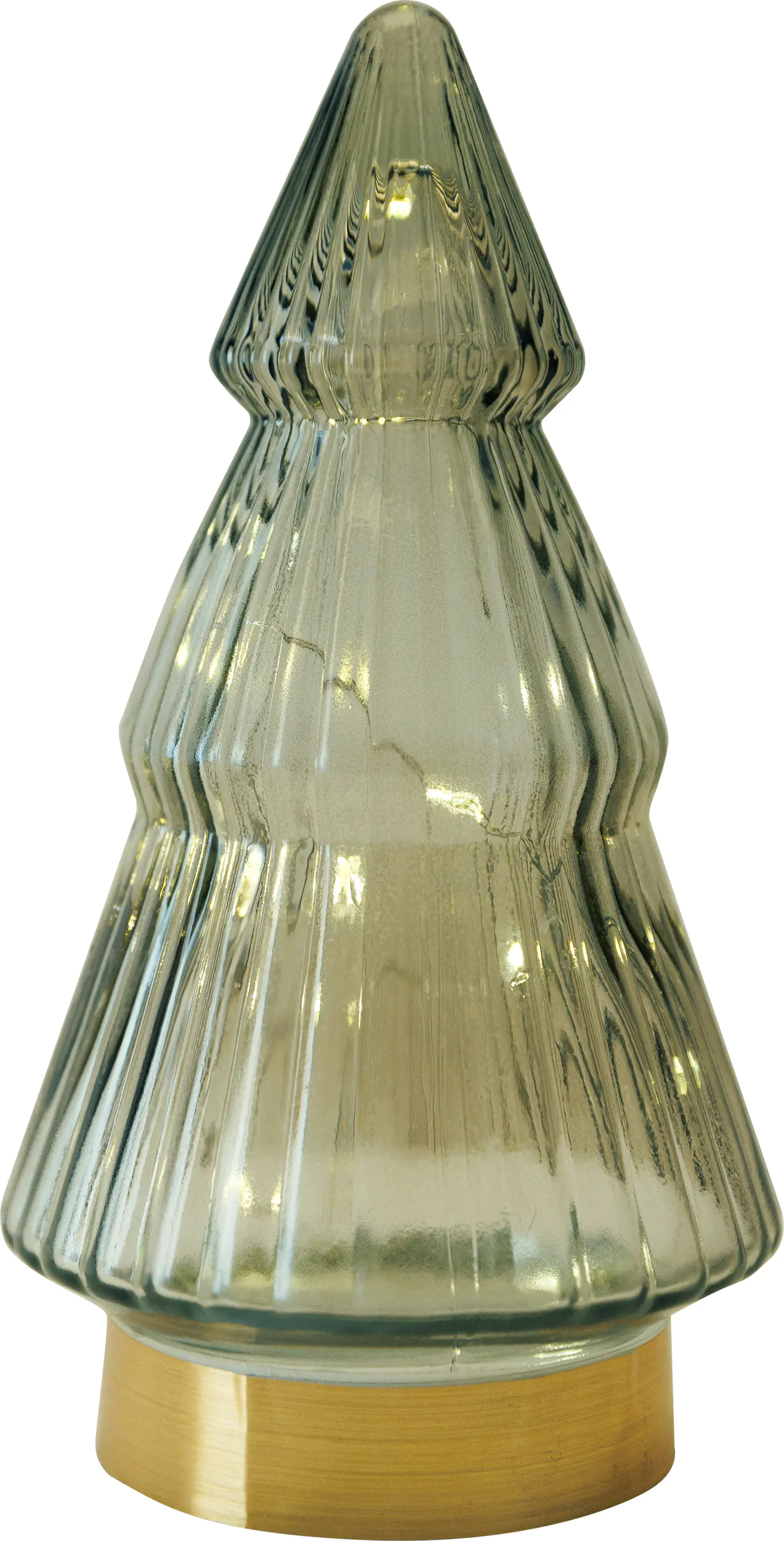 Lumineo Micro LED Baum für innen grau warmweiß Ø 10,5 cm 15 LED