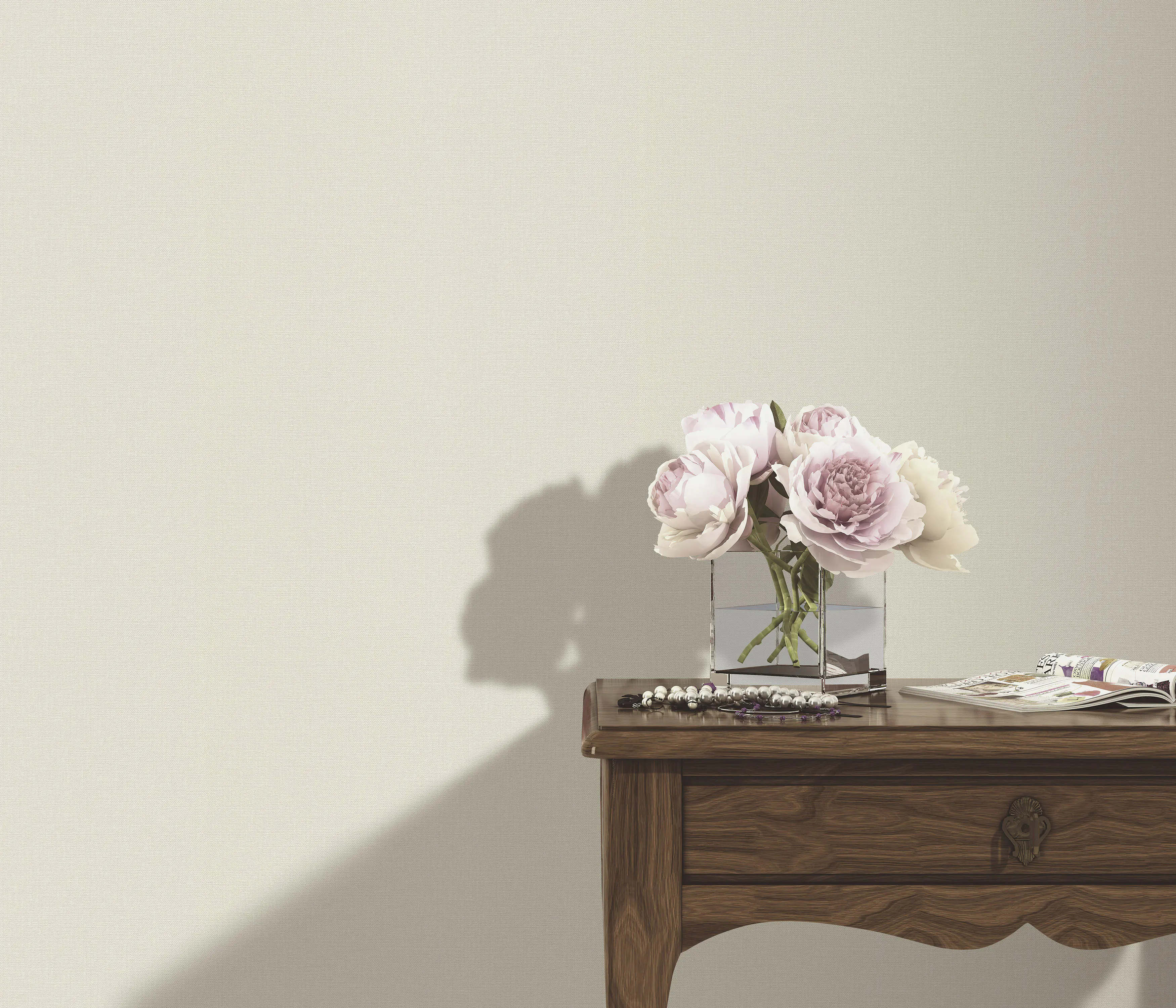 Erismann Vliestapete Uni creme 10,05 x 0,53 m