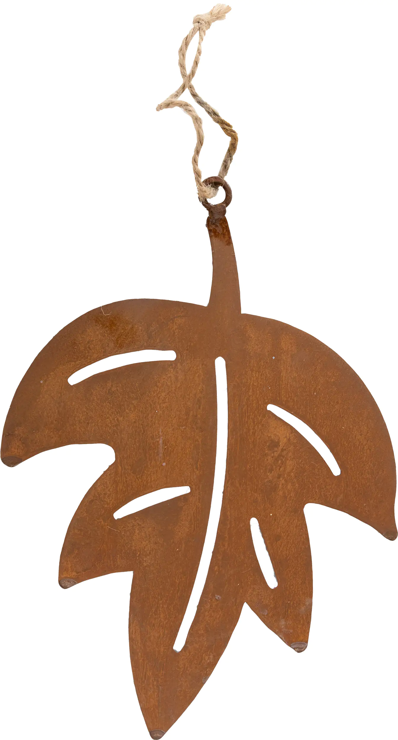 TrendLine Dekoanhänger Metall Blatt 23 x 17 cm rost