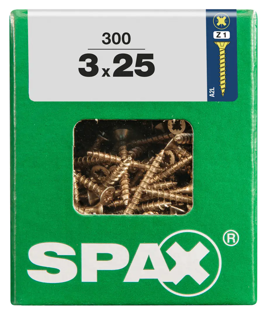 Spax Universalschrauben 3.0 x 25 mm PZ 1 - 300 Stk.