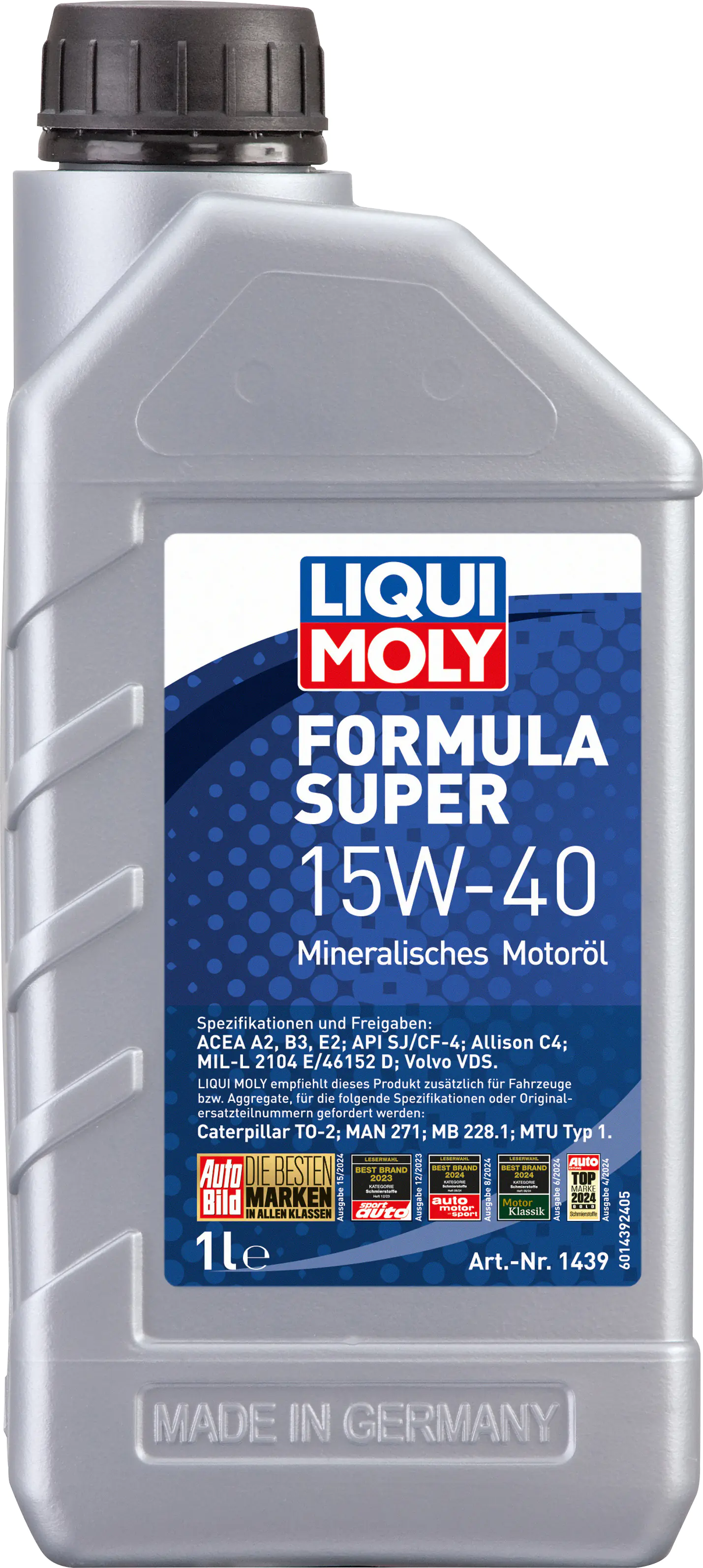 Liqui Moly Motoröl Formula Super 15W-40 1 L Liqui Moly Motoröl Formula Super 15W-40 1 L