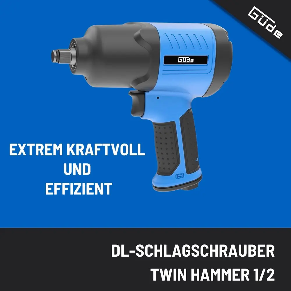 Güde Druckluft- Schlagschrauber Twin Hammer 1/2 1/2"