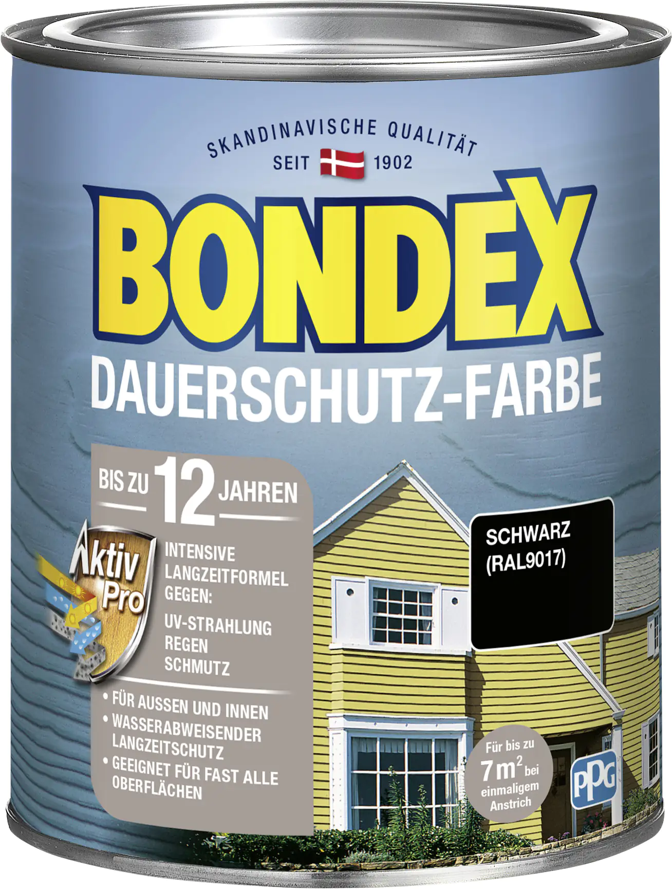 Bondex Dauerschutzfarbe 0,75 L schwarz  Bondex Dauerschutzfarbe 0,75 L schwarz