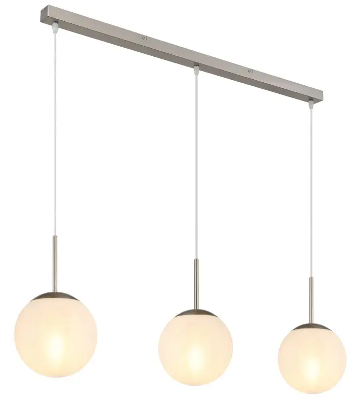 Globo Hängeleuchte Kop 104 x 120 cm (L x B x H) nickel matt