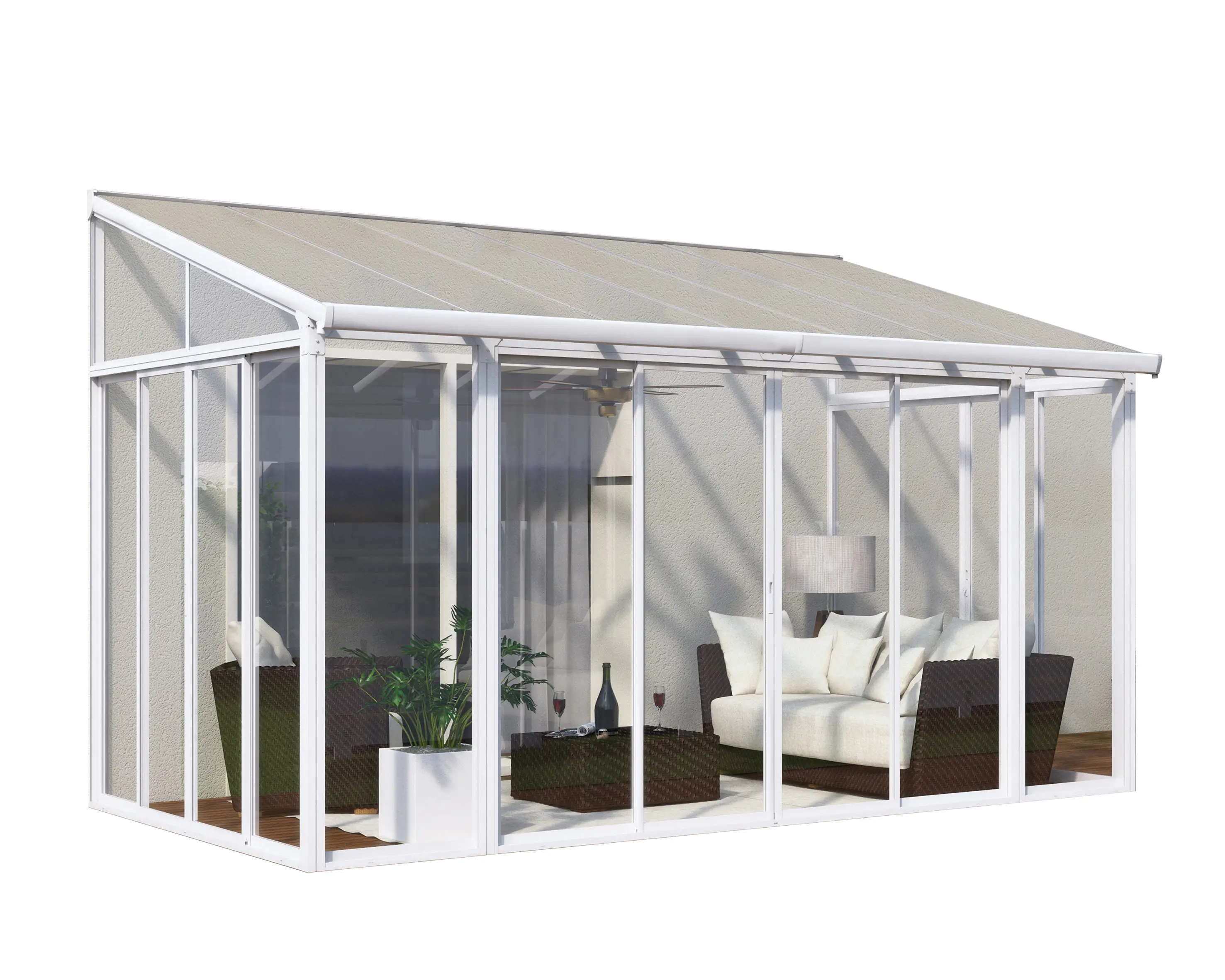 Canopia Wintergarten SanRemo 300 x 435 cm weiß