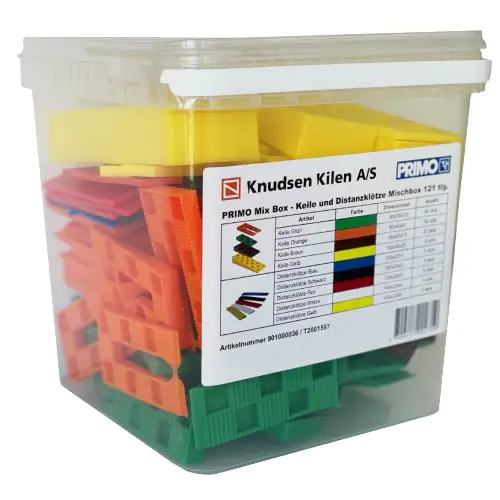Primo Kunststoffkeil und Distanzklötze 121-teilig