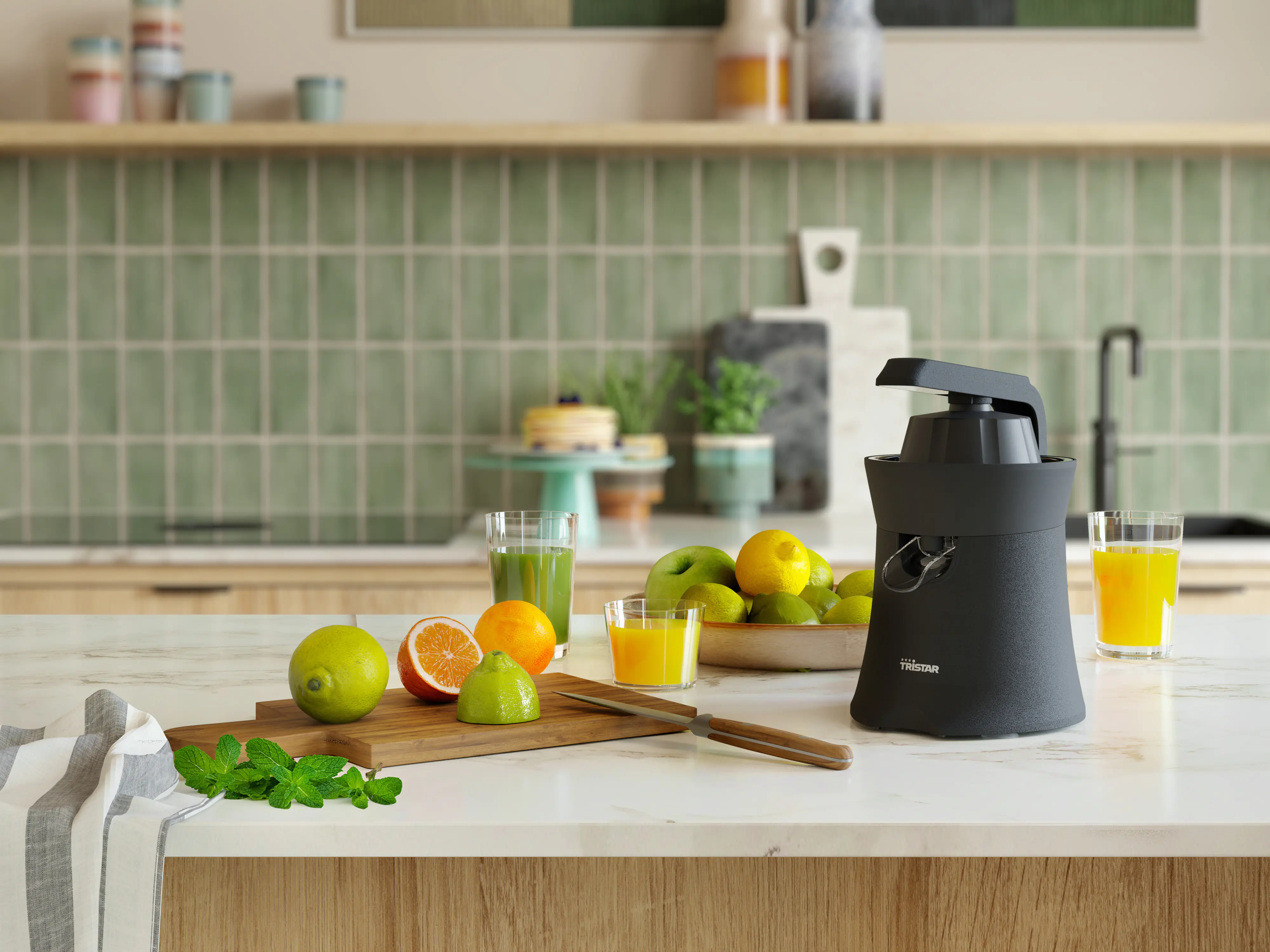 Tristar Zitruspresse CP-3015, 2 Presskegel, 120 Watt