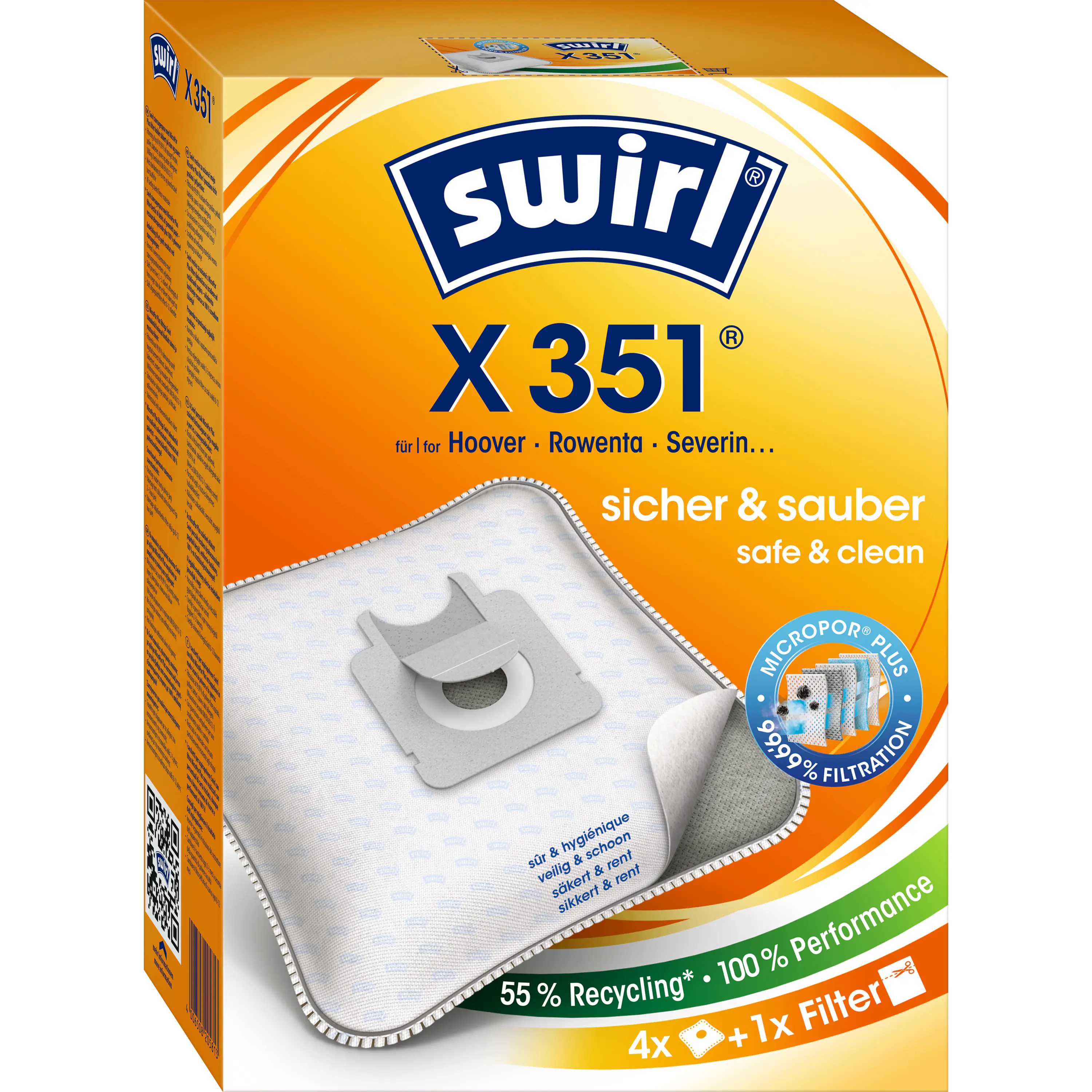 Swirl® X 351 (350)  MicroPor® Plus
