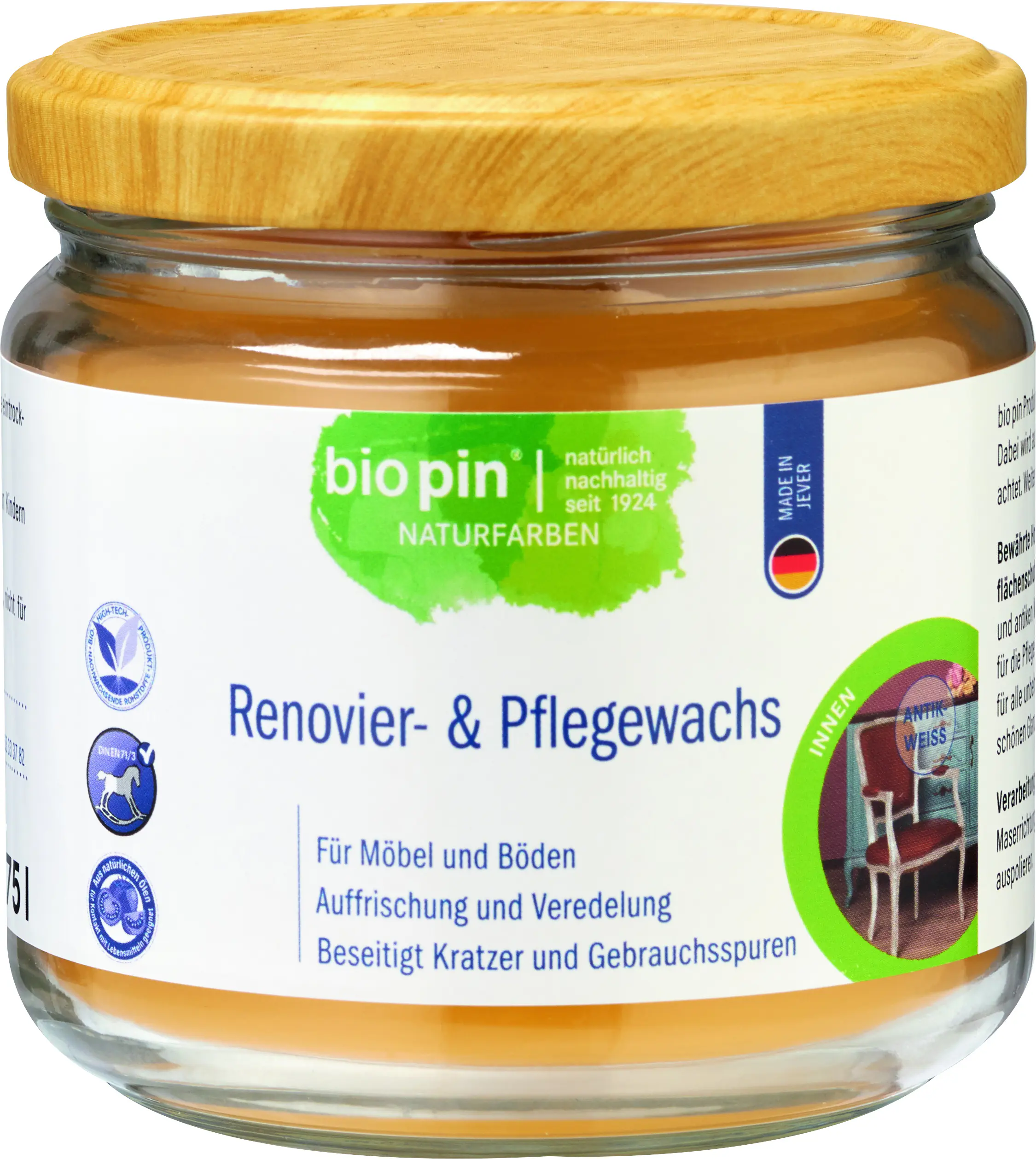 Biopin Renovier-& Pflegewachs 375 ml