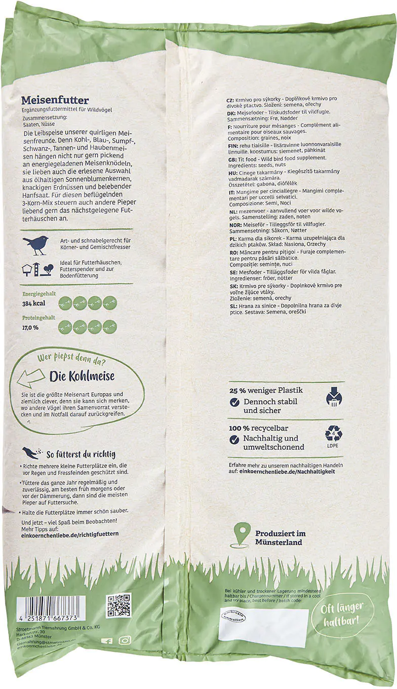 Elles Wildvogelfutter Meisenfutter 2,5 kg Elles Wildvogelfutter Meisenfutter 2,5 kg