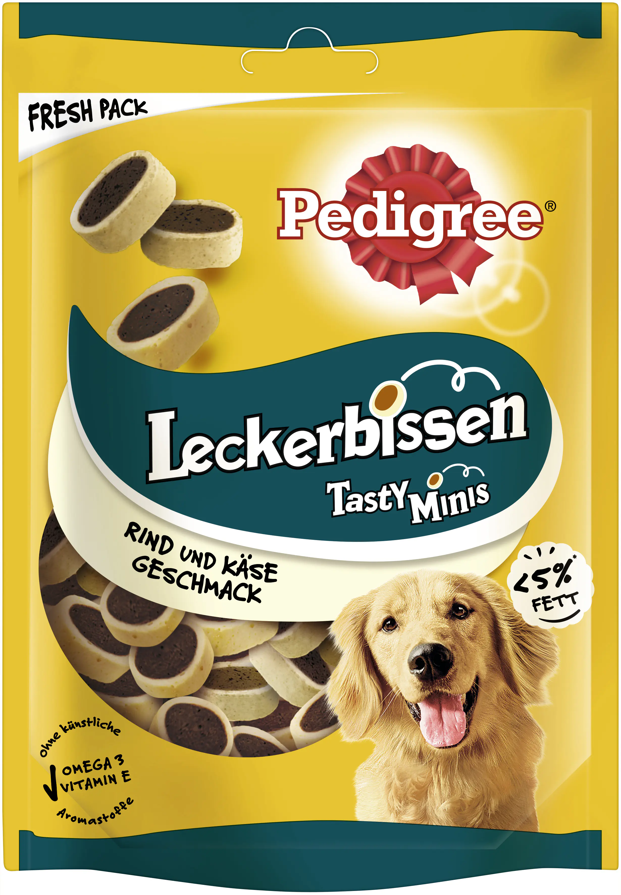 Pedigree Leckerbissen mit Käse- & Rindgeschmack Hundesnack 140 g