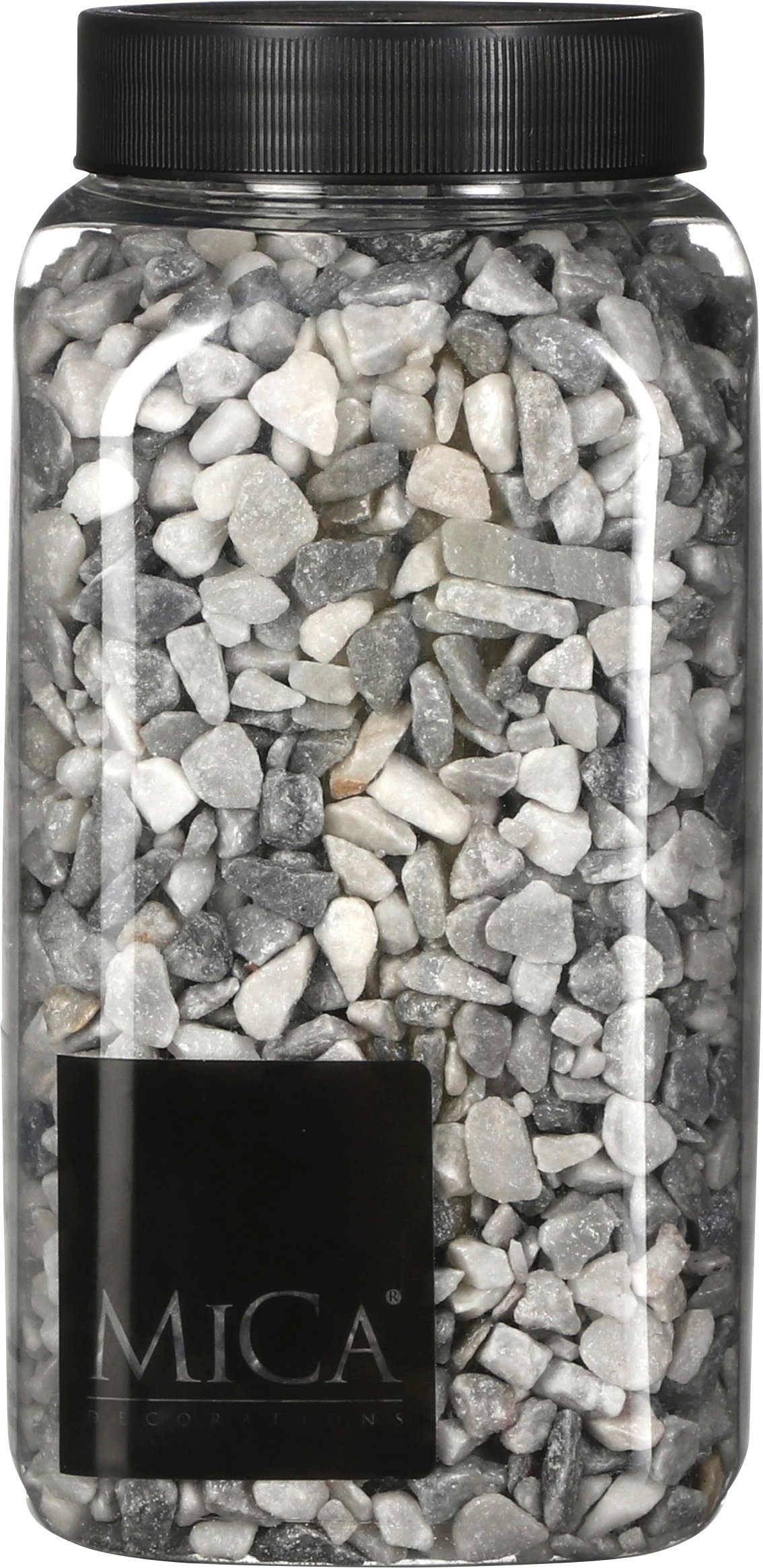 Mica Deko Steine hellgrau 650 ml