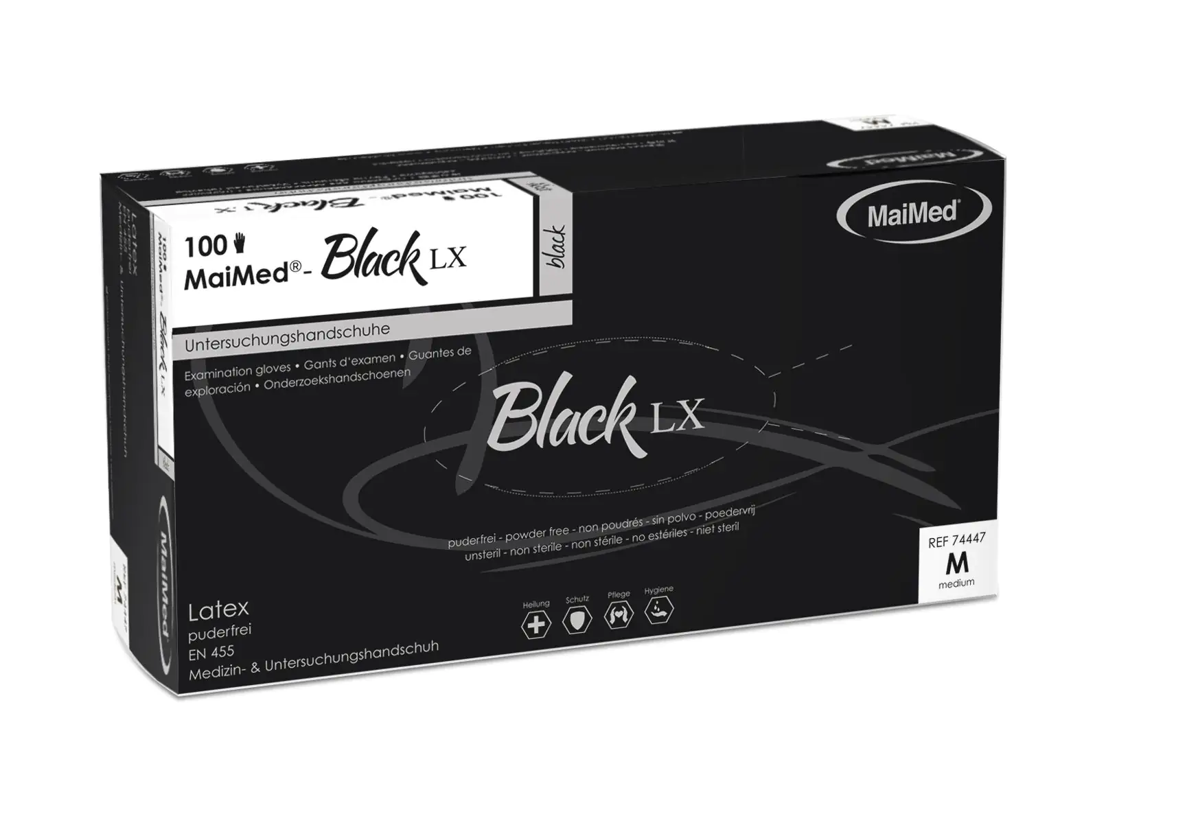 MaiMed Einmalhandschuhe Black Latex Größe XL