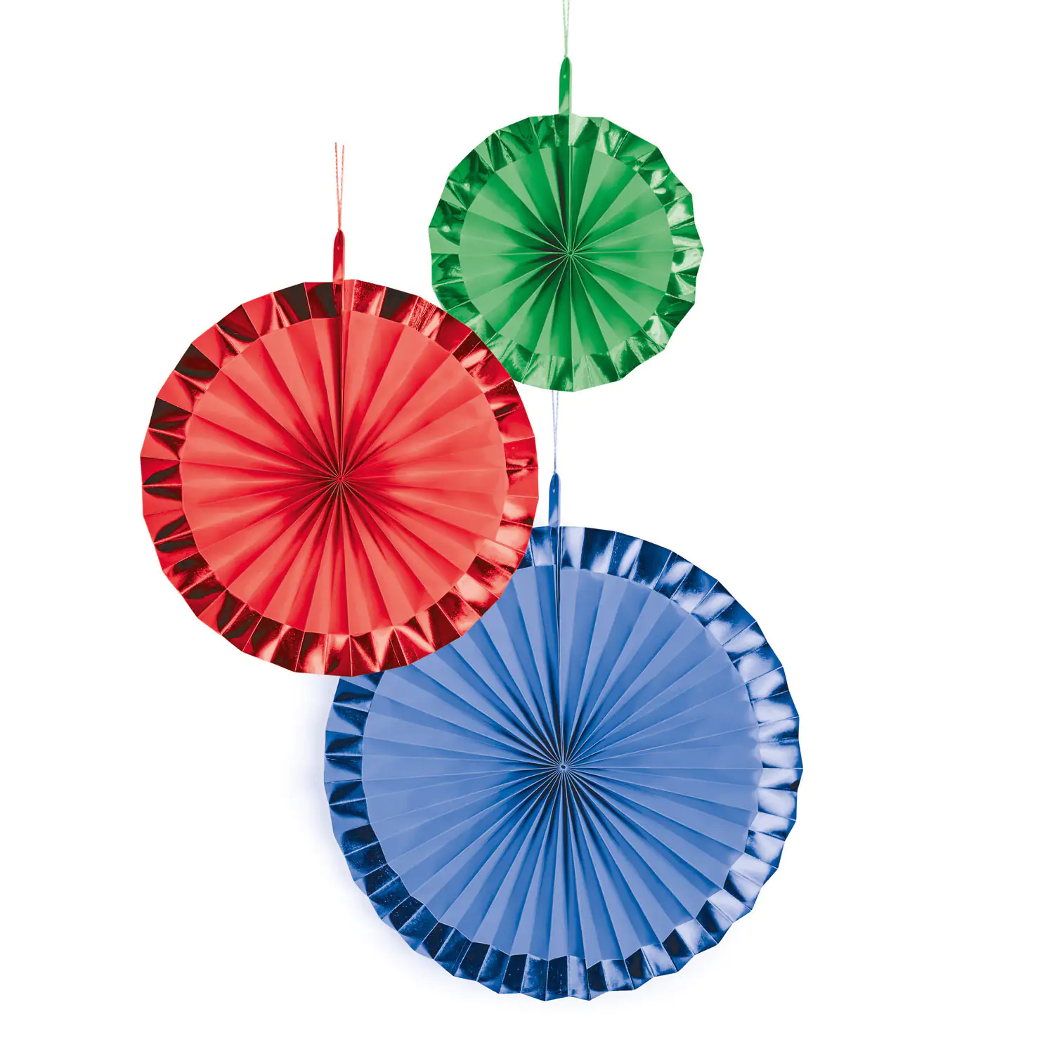 Dekofächer Bright Rainbow Papier, 3 Stück, 18 cm / 30 cm / 38 cm Dekofächer Bright Rainbow Papier, 3 Stück, 18 cm / 30 cm / 38 cm