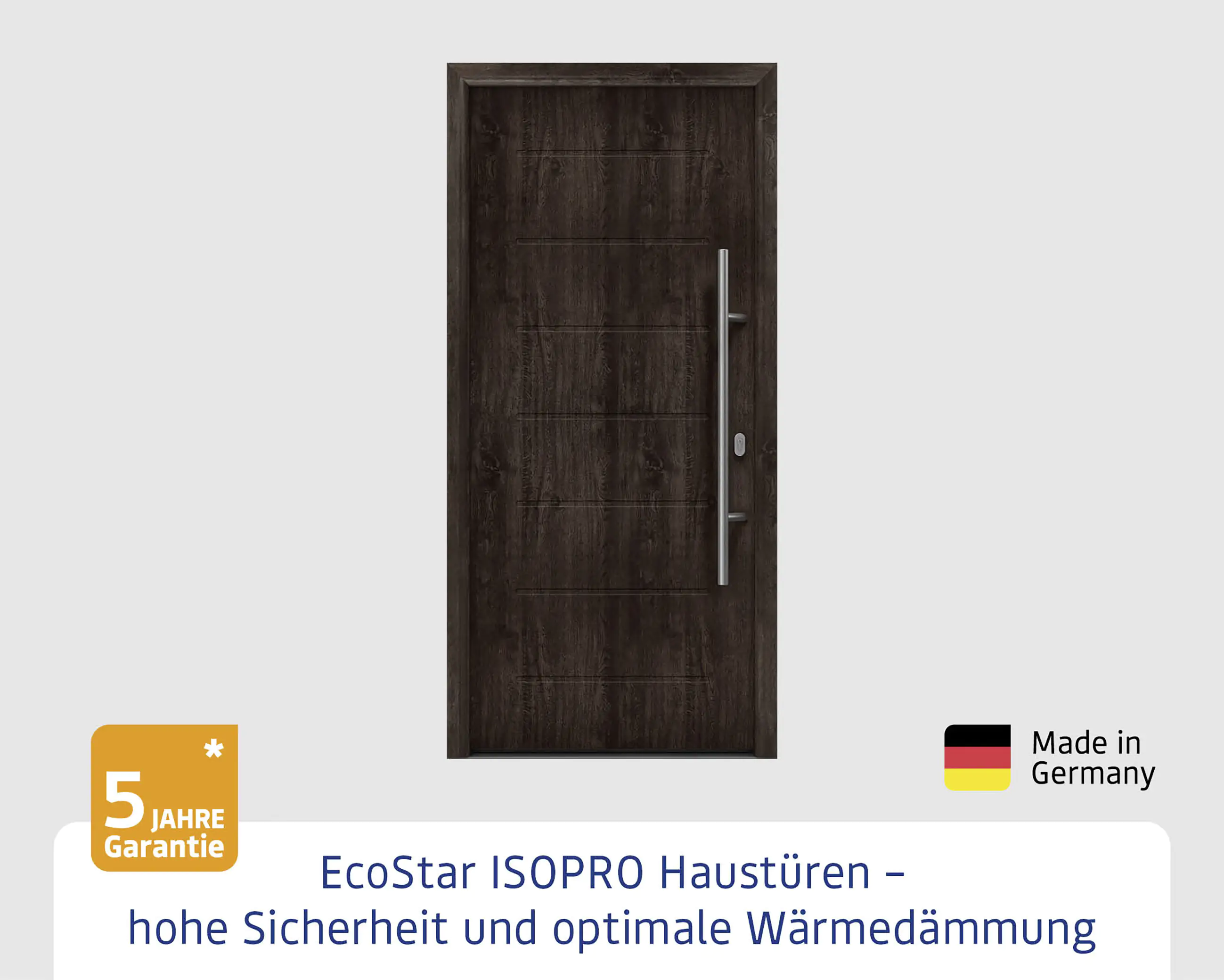 EcoStar Haustür ISOPRO IP 015 night oak 110 x 210 cm EcoStar Haustür ISOPRO IP 015 night oak 110 x 210 cm
