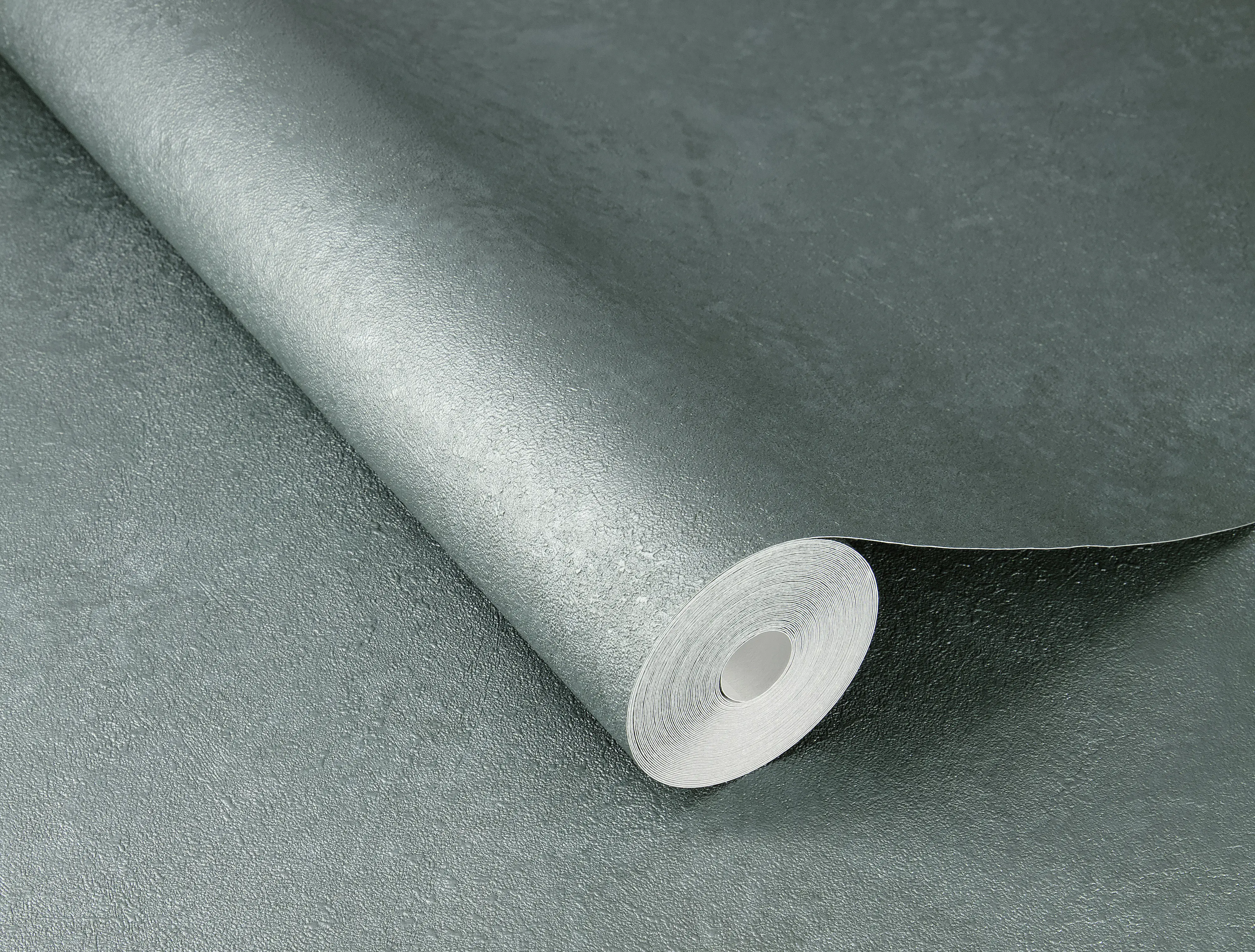 Rasch Vliestapete 315172 Grün-Dunkelgrün Uni 10,05 m x 0,53 m