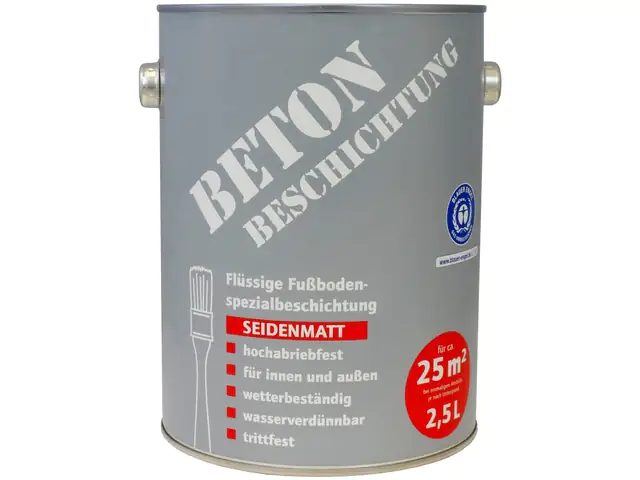 Betonbeschichtung 2,5 L rotbraun seidenmatt Betonbeschichtung 2,5 L rotbraun seidenmatt