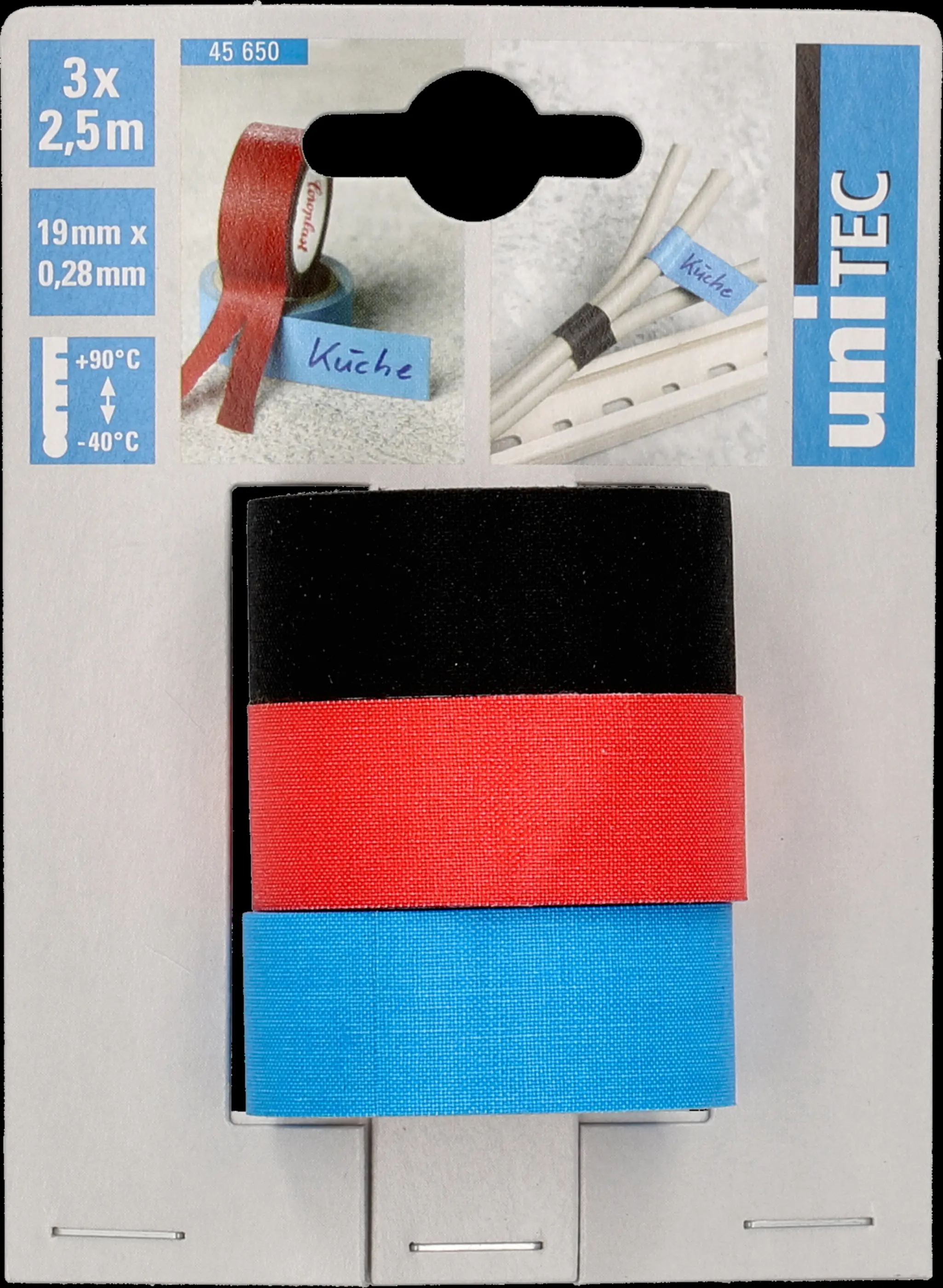 Unitec Gewebeband 0,28 x 19 mm 3 x 2,5 m Unitec Gewebeband 0,28 x 19 mm 3 x 2,5 m