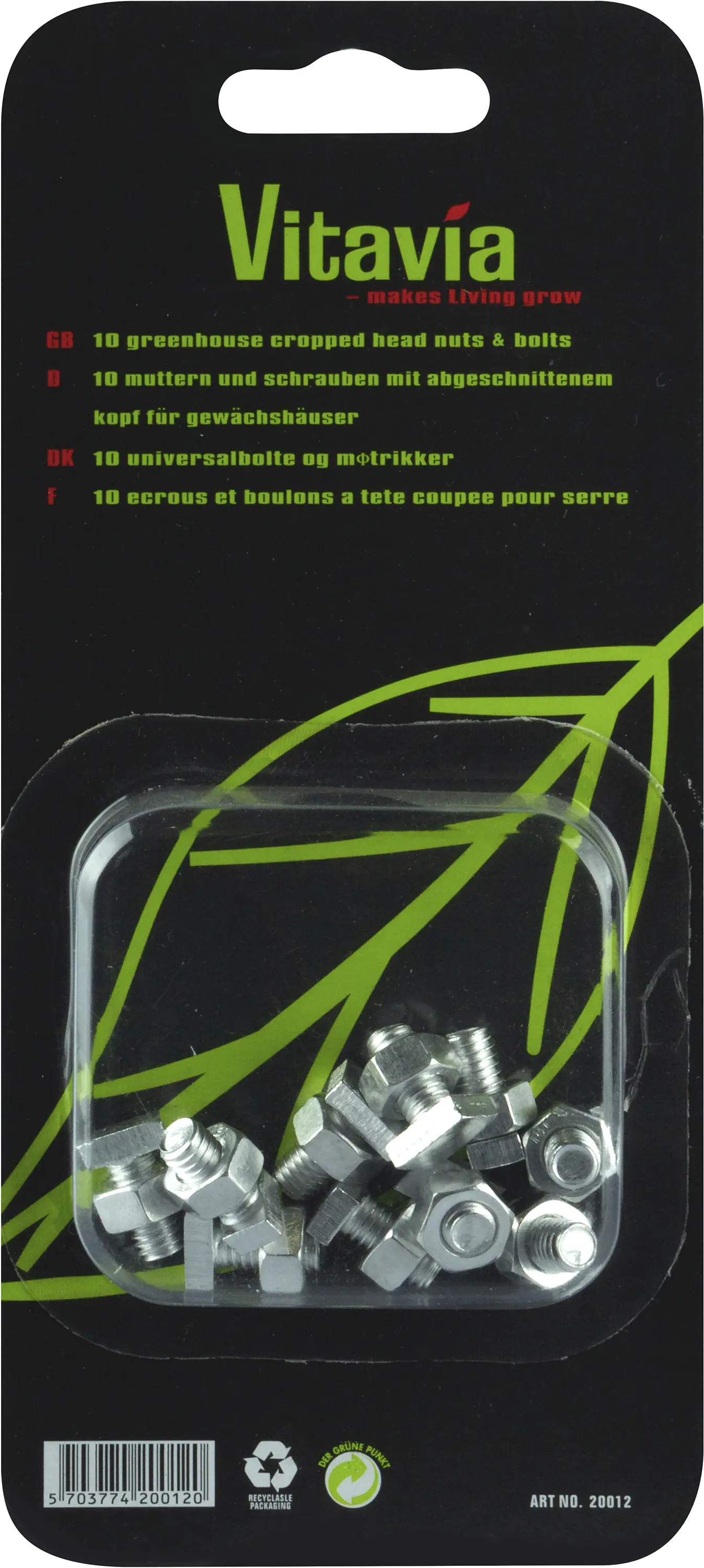 Vitavia Universalschrauben- und Mutternsatz Aluminium