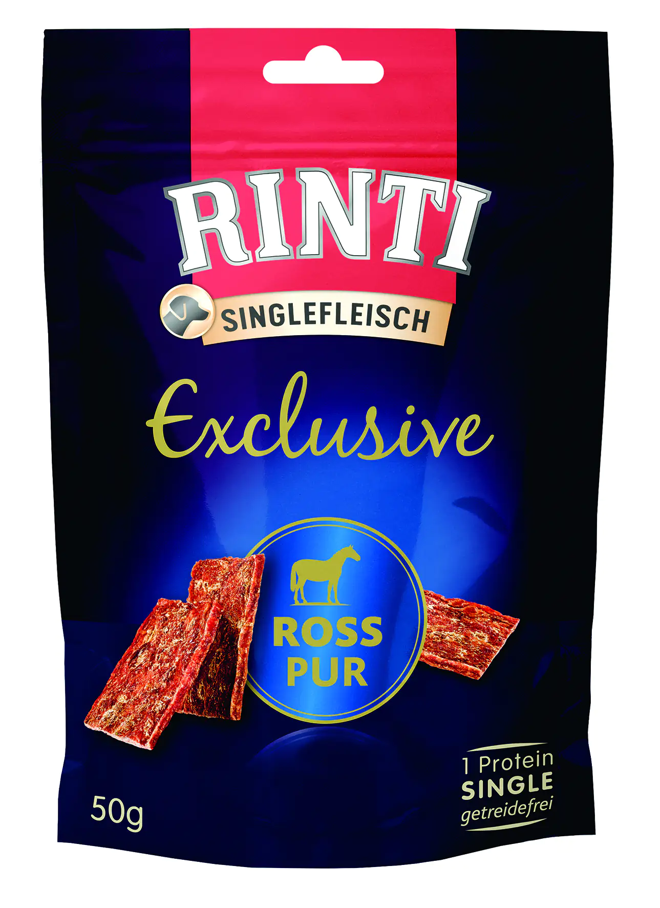 Rinti Hundesnack Singlefleisch Ross pur 50 g Rinti Hundesnack Singlefleisch Ross pur 50 g