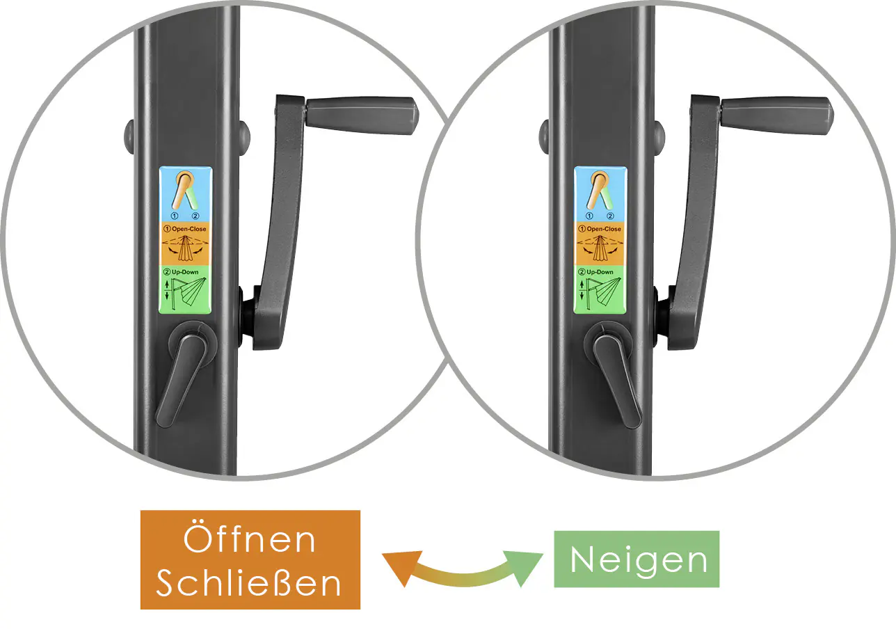 Schneider Ampelschirm Rhodos Smart natur 300 x 300 cm