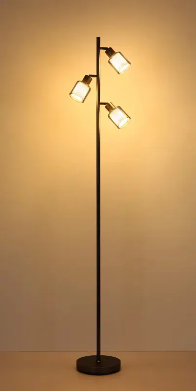 Globo Stehleuchte Villegas 33 x 161 cm L x H schwarz-chrom matt