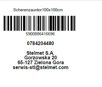 Scherenzauntor 100 x 100 cm, kesseldruckimprägniert