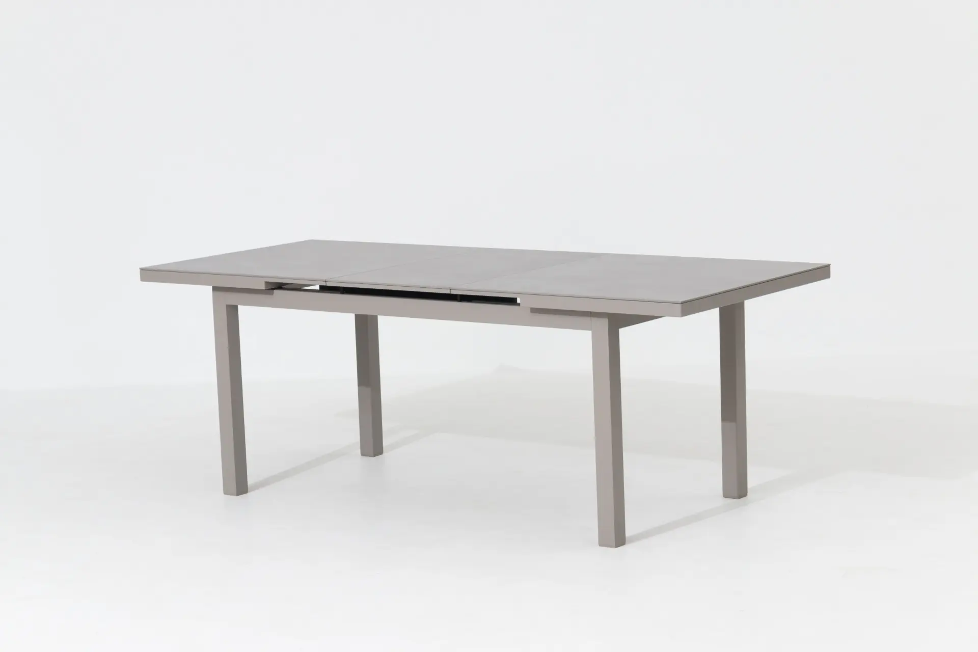 Primaster Gartentisch ausziehbar Aluminium Rhodos 167/217 x 90 cm hellgrau