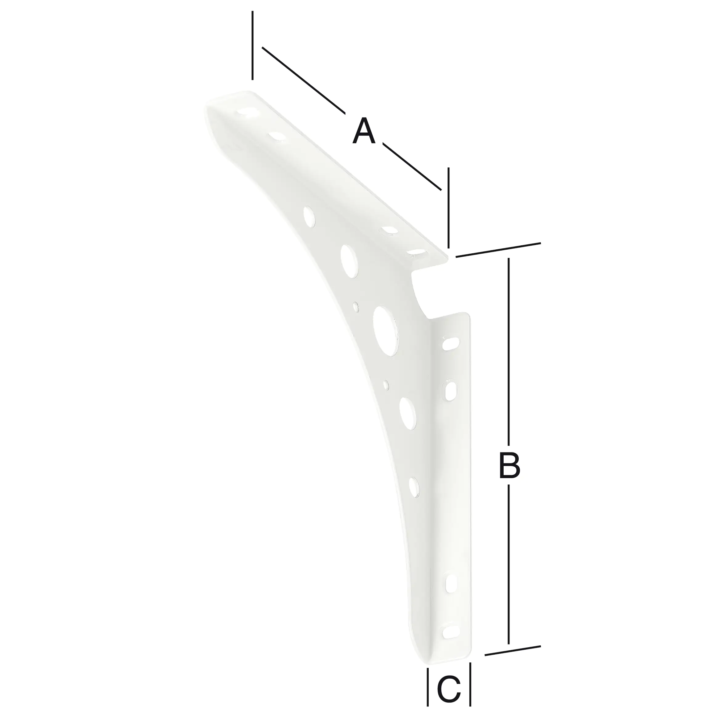 Vormann Delta Line Konsolen weiß 20 x 20 cm