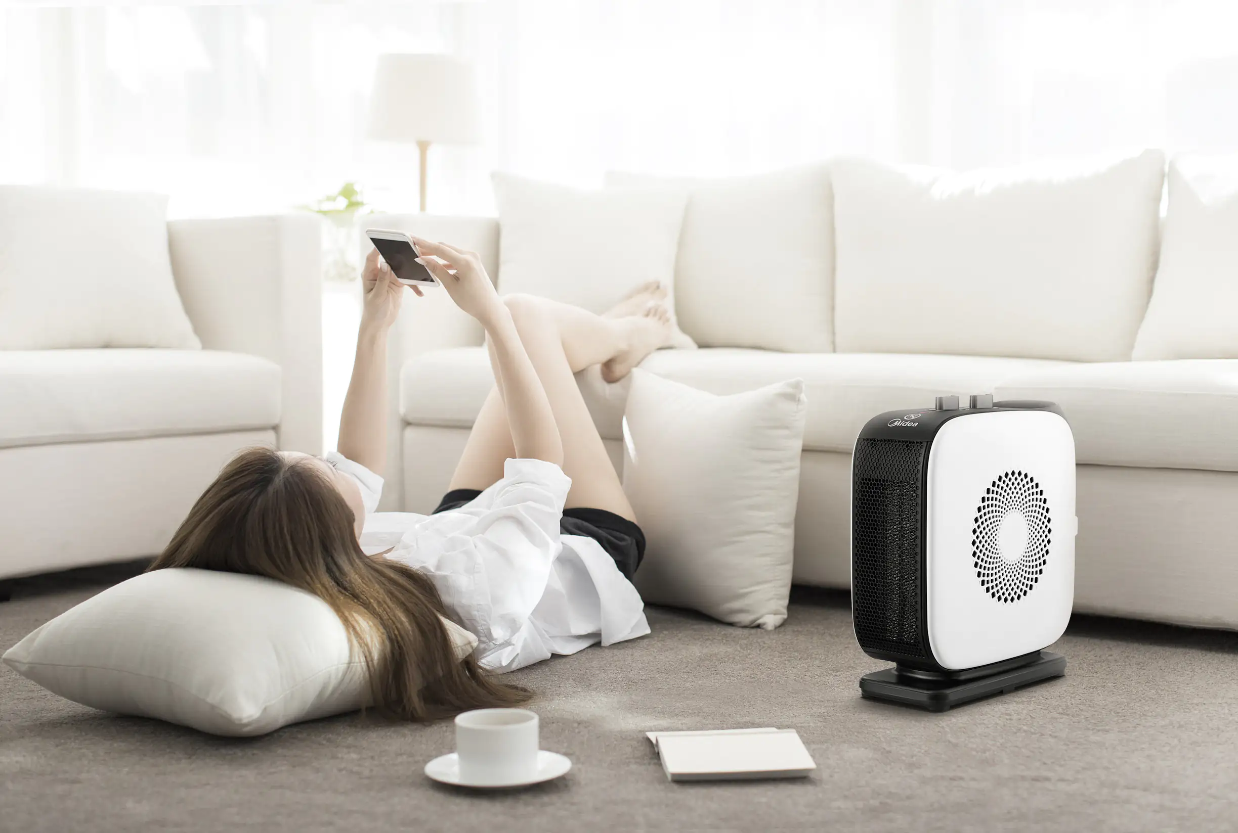 Midea Keramik Heizlüfter NTY15-19CA 1500 Watt, 2 Stufen, oszillierend