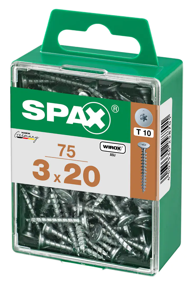 Spax Möbelbauschrauben 3.0 x 20 mm TX 10 - 75 Stk.