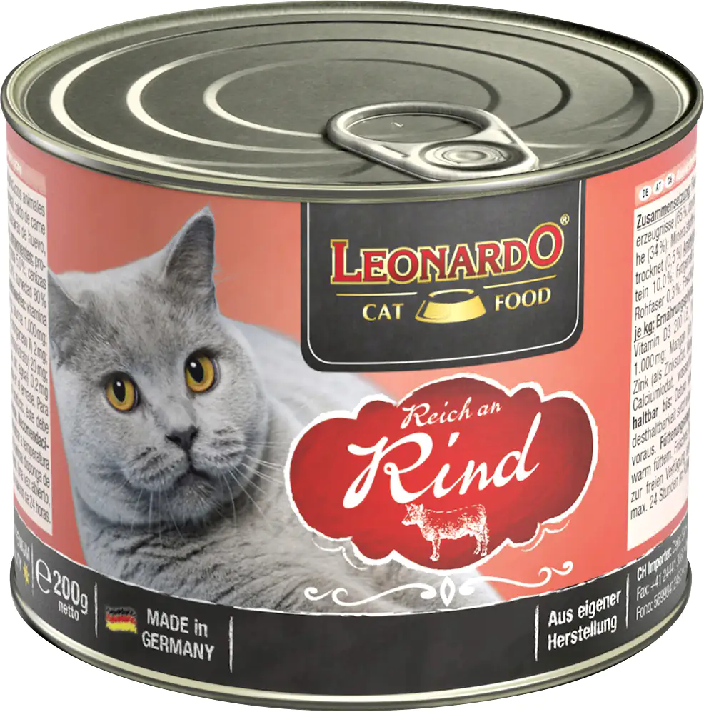 Leonardo Katzennassfutter Rind 200 g