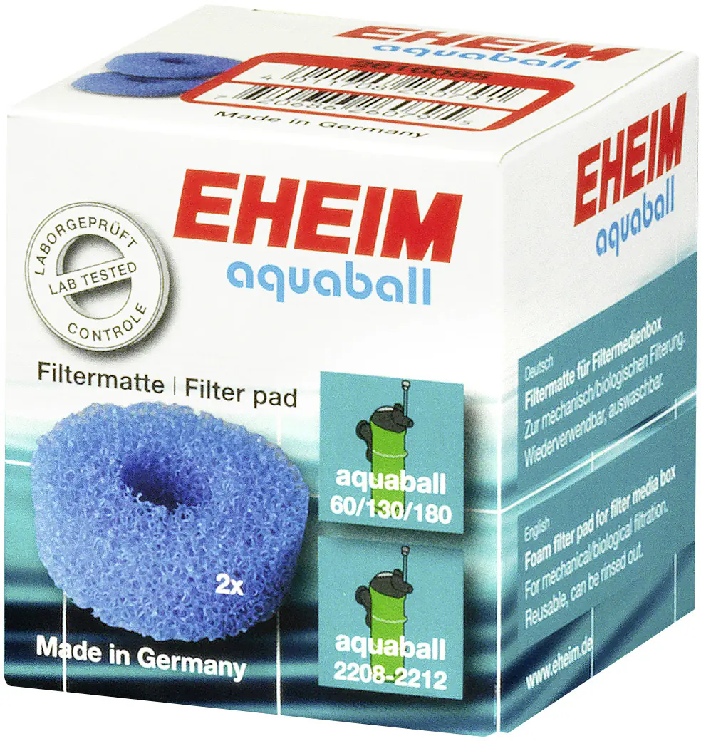 Eheim Filtermatte für Aquaball 60/130/180 und Aquaball 2208-2212 - 2 Stück