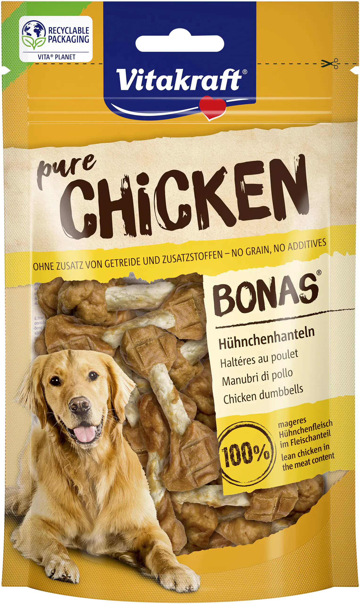 Vitakraft CHICKEN Hühnchenhanteln 80 g Vitakraft CHICKEN Hühnchenhanteln 80 g