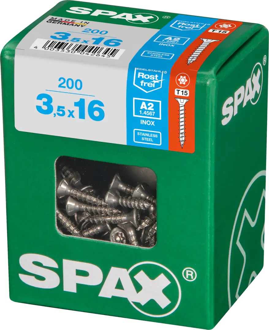 Spax Universalschrauben 3.5 x 16 mm TX 15 - 200 Stk.