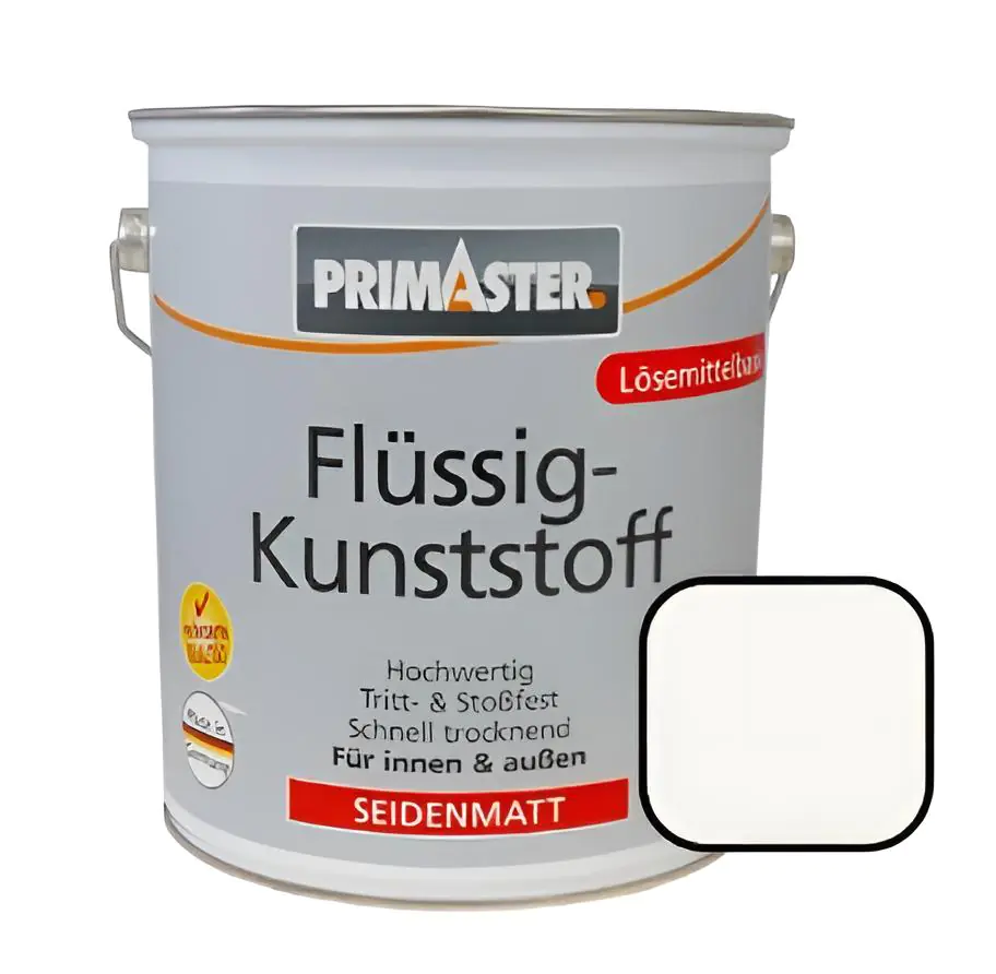 Primaster Premium Flüssigkunststoff RAL 9010 750 ml weiß seidenmatt Primaster Premium Flüssigkunststoff RAL 9010 750 ml weiß seidenmatt