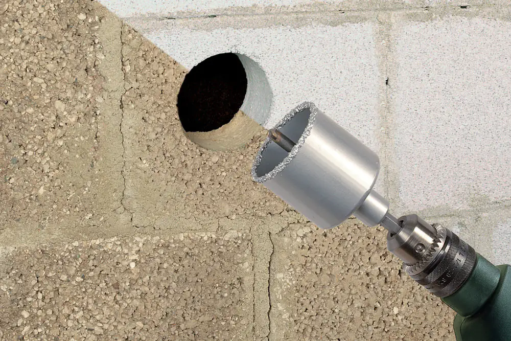 Wolfcraft Bohrkranz Ø 33 mm Hartmetall inkl. Schaft und Bohrer