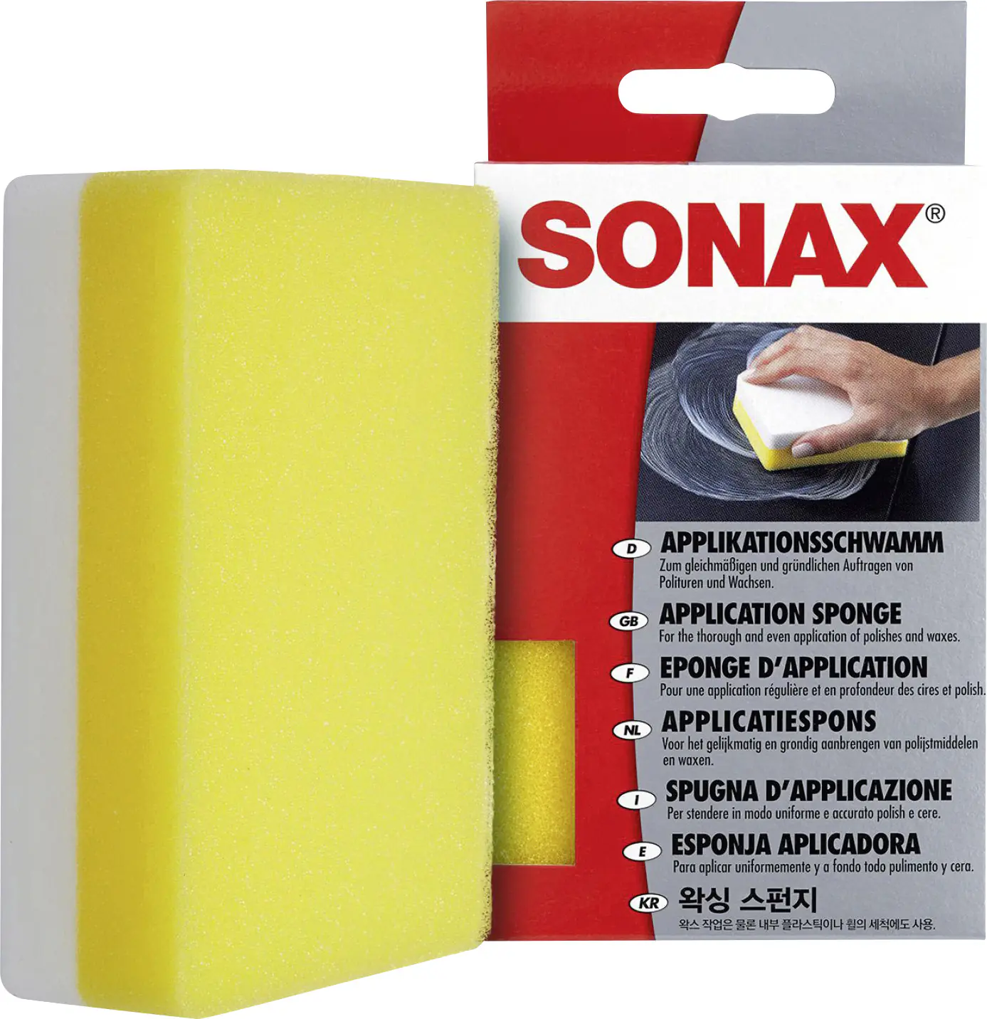 Sonax Applikationsschwamm 8,3x15,1x3,8cm