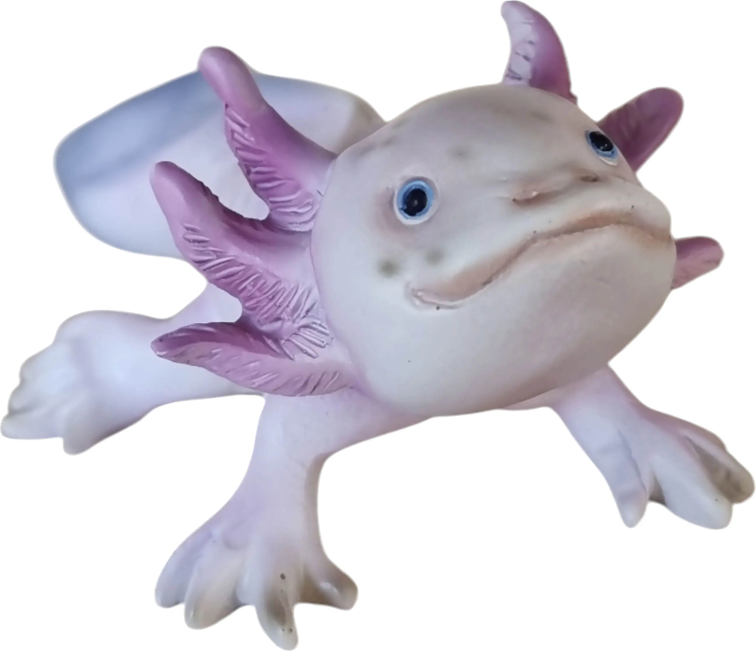 Dekofigur Axolotl groß 30 cm bunt