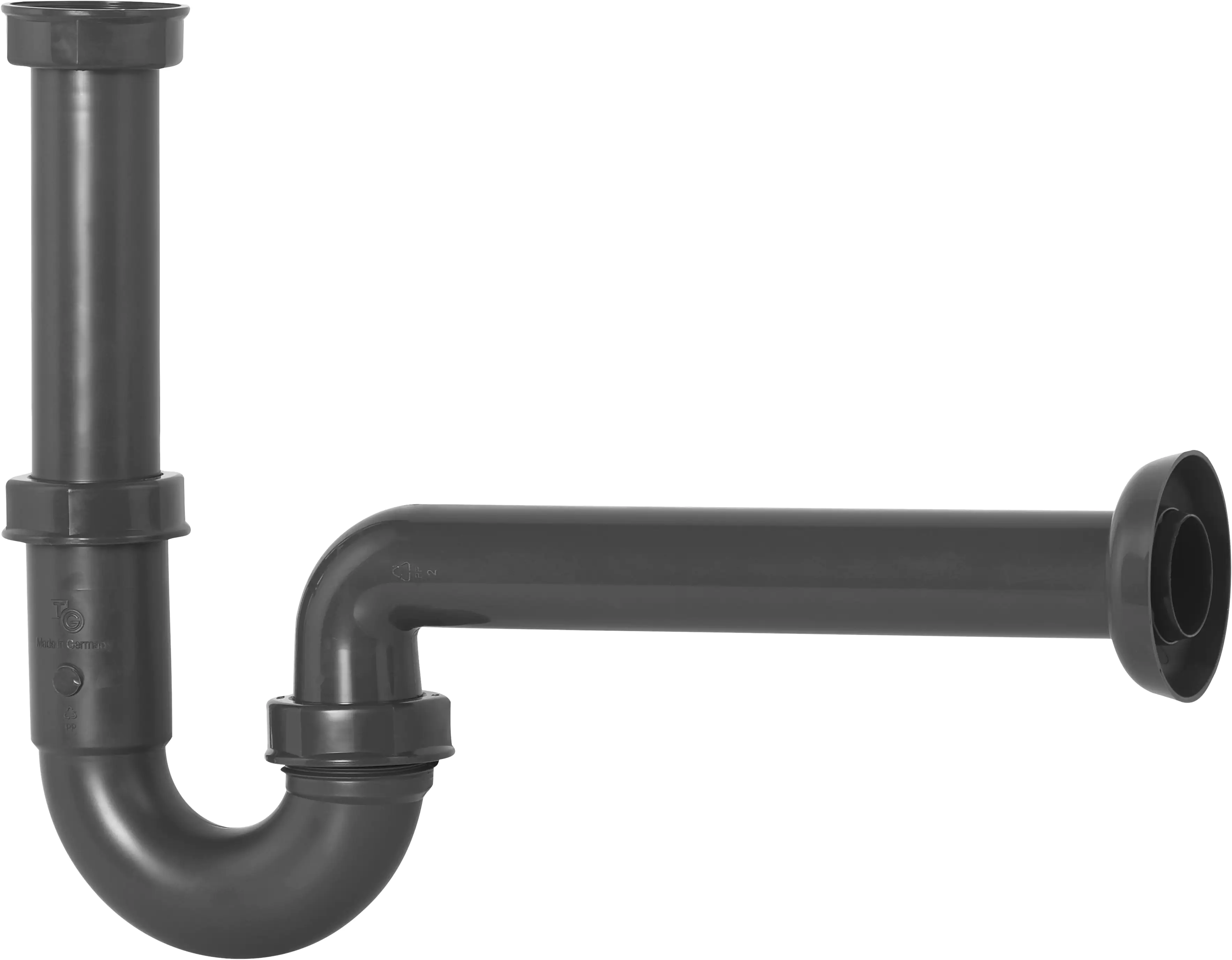 4035300978403 Cornat Waschtisch-Röhren-Geruchverschluss Aus Recycling Kunststoff