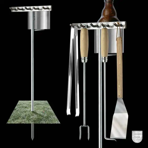 Schneider Halter für Besteck und 2 Stubbi aus Edelstahl