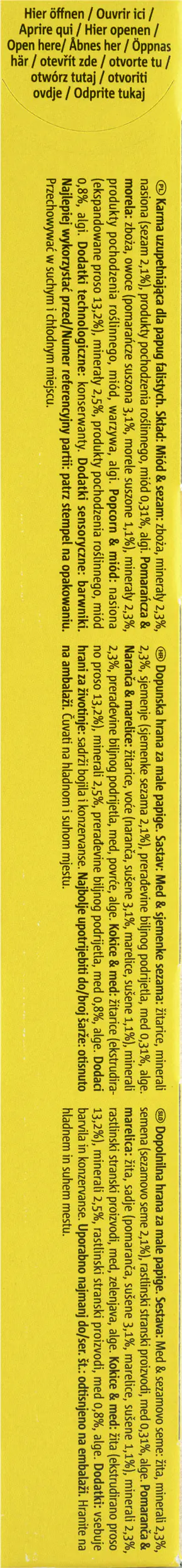 Vitakraft Kräcker®Trio Honig Orange PopCorn 3 Stück / 80 g