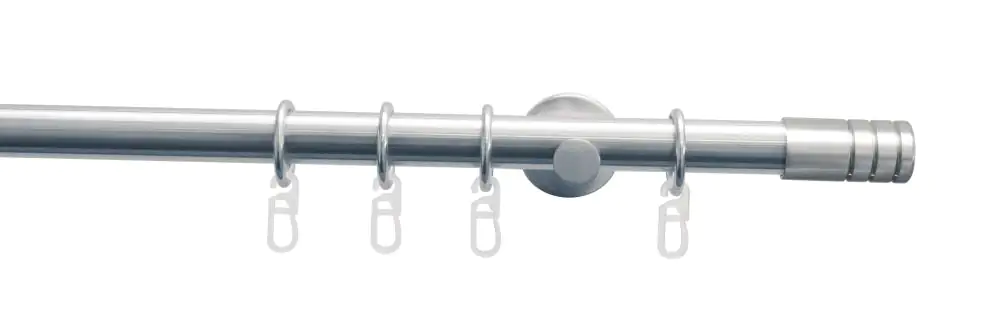 Gardinia Stilgarnitur Zylinder edelstahl, 120 cm, Ø 20 mm