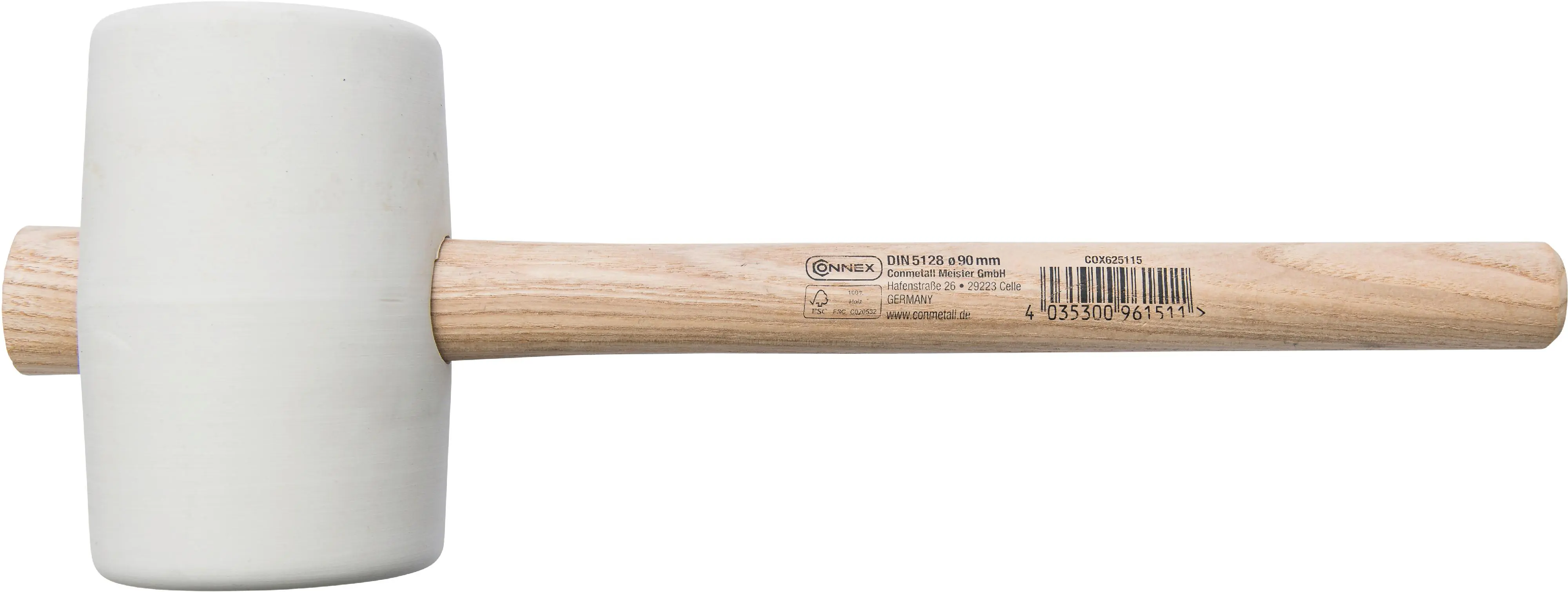 Connex Gummihammer Ø 90 mm COX625115 1351 g 380 mm Connex Gummihammer Ø 90 mm COX625115 1351 g 380 mm