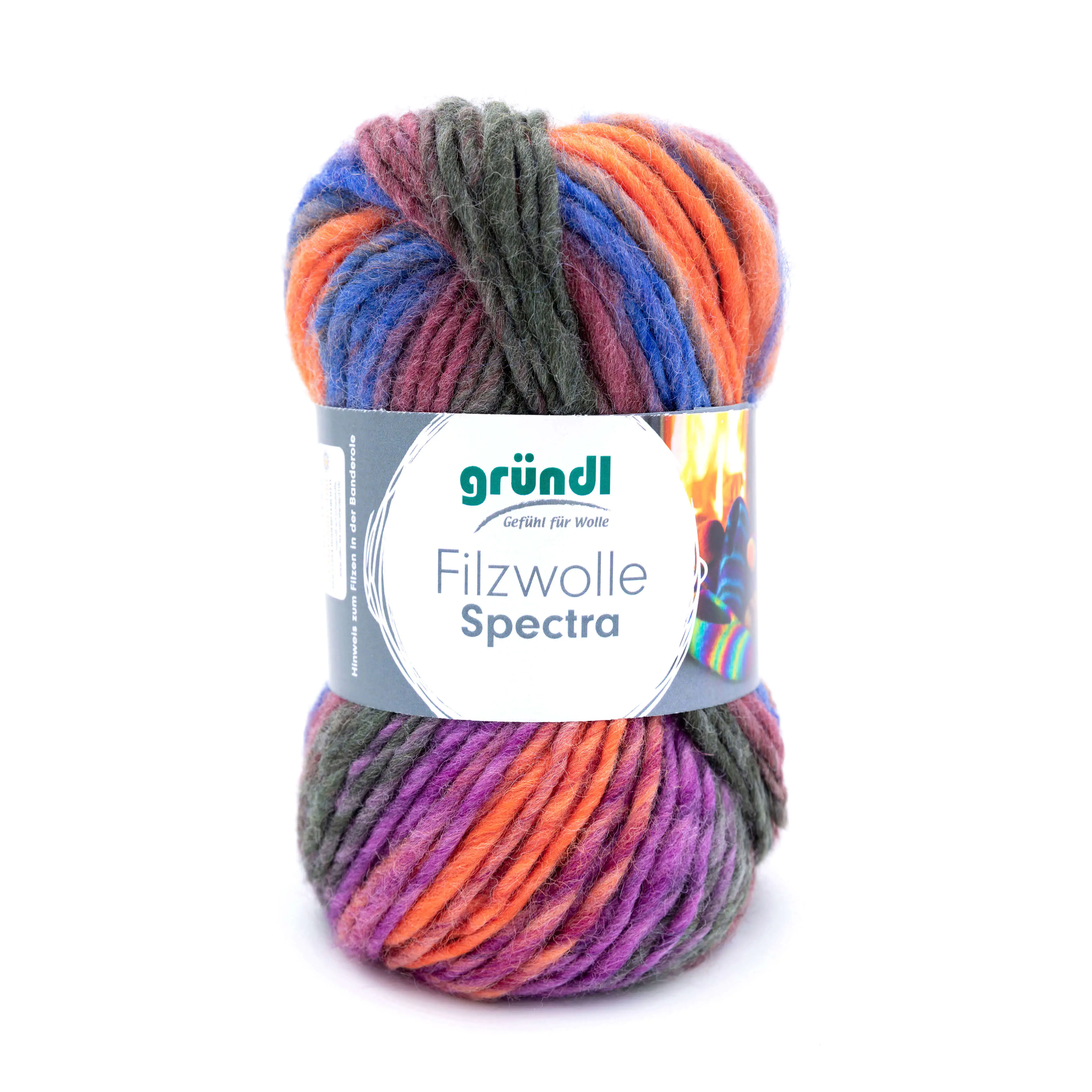 Gründl Filzwolle Spectra 100 g colored fruits multicolor